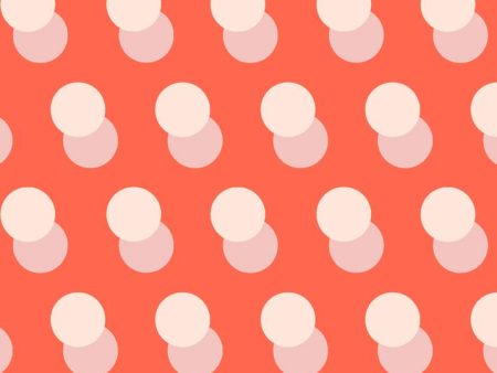 Pop Dots  Wallpaper by Clare V. - Retro Red For Cheap