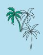 Palms  Wallpaper by Tea Collection - Baby Blue Hot on Sale