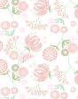 Mediterranean Floral  Wallpaper by Tea Collection - Pink Online Sale