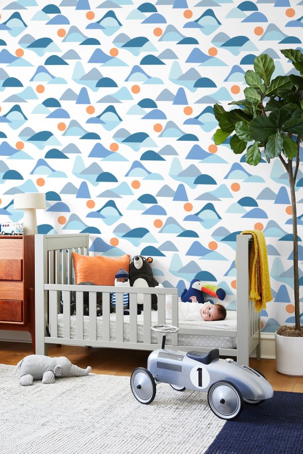 Slopes  Wallpaper by Tea Collection - Blue Discount