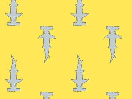 Hammerheads  Wallpaper by Tea Collection - Yellow Online