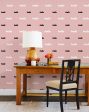 Paris Graphic  Wallpaper by Clare V. - Pink Cheap