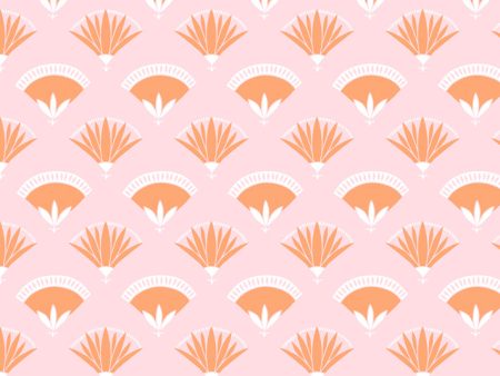 Lotus Papyrus  Wallpaper by Tea Collection - Creamsicle Online Hot Sale