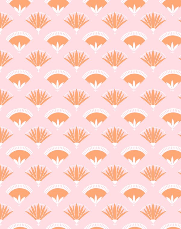 Lotus Papyrus  Wallpaper by Tea Collection - Creamsicle Online Hot Sale