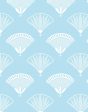 Lotus Papyrus  Wallpaper by Tea Collection - Baby Blue For Discount