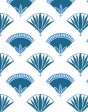 Lotus Papyrus  Wallpaper by Tea Collection - Cadet Blue Supply