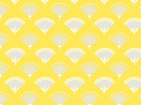 Lotus Papyrus  Wallpaper by Tea Collection - Daffodil For Sale