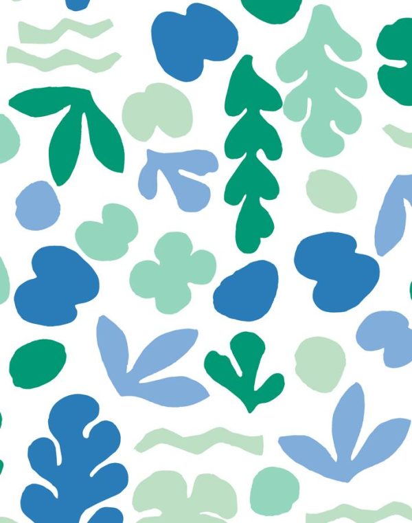 Small Sea Garden  Wallpaper by Tea Collection - Azure   Aqua Online now