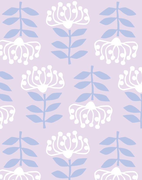 Stylized Papyrus  Wallpaper by Tea Collection - Lavender Supply