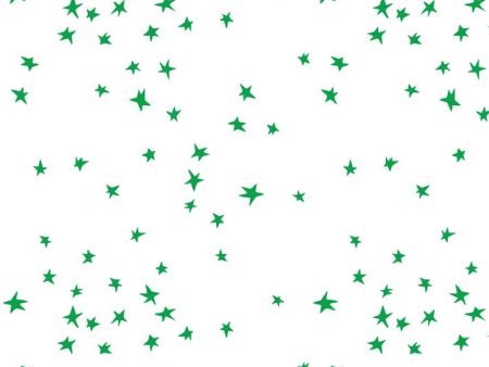 Star  Wallpaper by Clare V. - Green   White For Discount