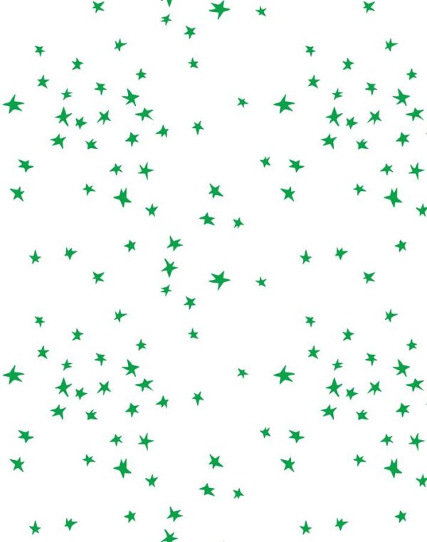 Star  Wallpaper by Clare V. - Green   White For Discount