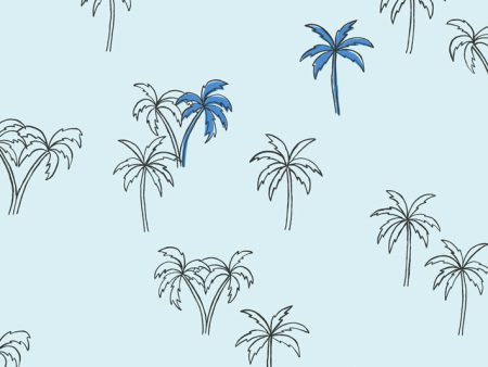 Palms  Wallpaper by Tea Collection - Cerulean Online