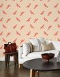 Los Angeles  Wallpaper by Clare V. - Retro Red   Peach For Discount