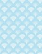 Lotus Papyrus  Wallpaper by Tea Collection - Baby Blue For Discount