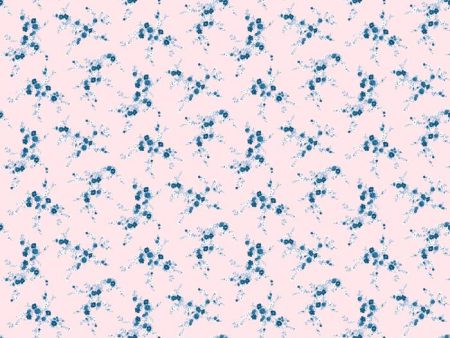 Jolene  Wallpaper by Wallshoppe - Pink With Blue Online now