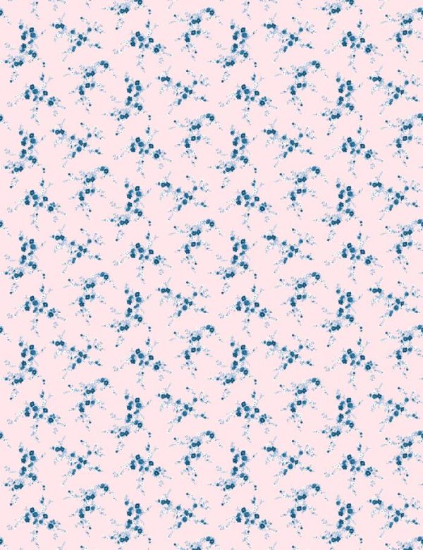 Jolene  Wallpaper by Wallshoppe - Pink With Blue Online now