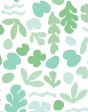 Small Sea Garden  Wallpaper by Tea Collection - Seafoam Sale