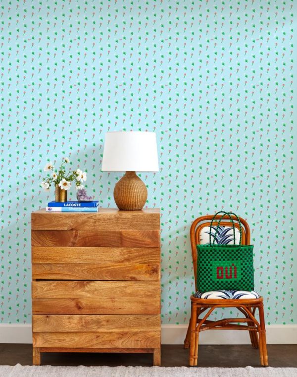 Petite Fleur  Wallpaper by Clare V. - Baby Blue Online Sale