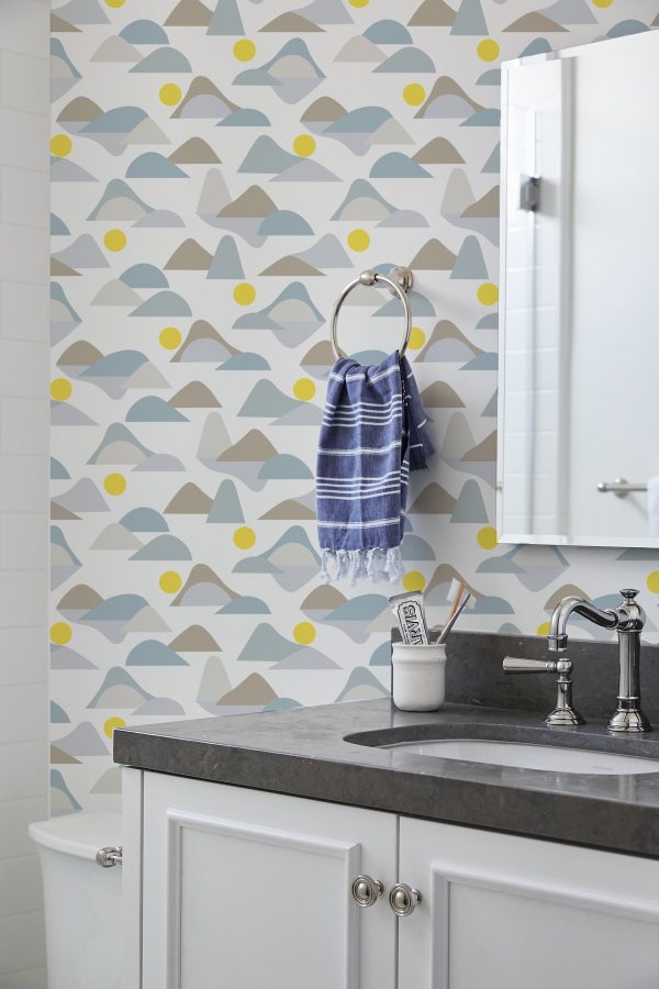 Slopes  Wallpaper by Tea Collection - Gray Cheap