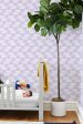 Stylized Papyrus  Wallpaper by Tea Collection - Lavender Supply