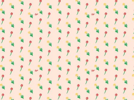 Petite Fleur  Wallpaper by Clare V. - Peach For Cheap