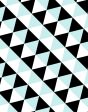 Optic Triangle  Wallpaper by Clare V. - Baby Blue   Black Supply