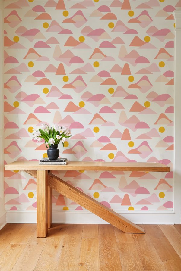 Slopes  Wallpaper by Tea Collection - Pink Cheap