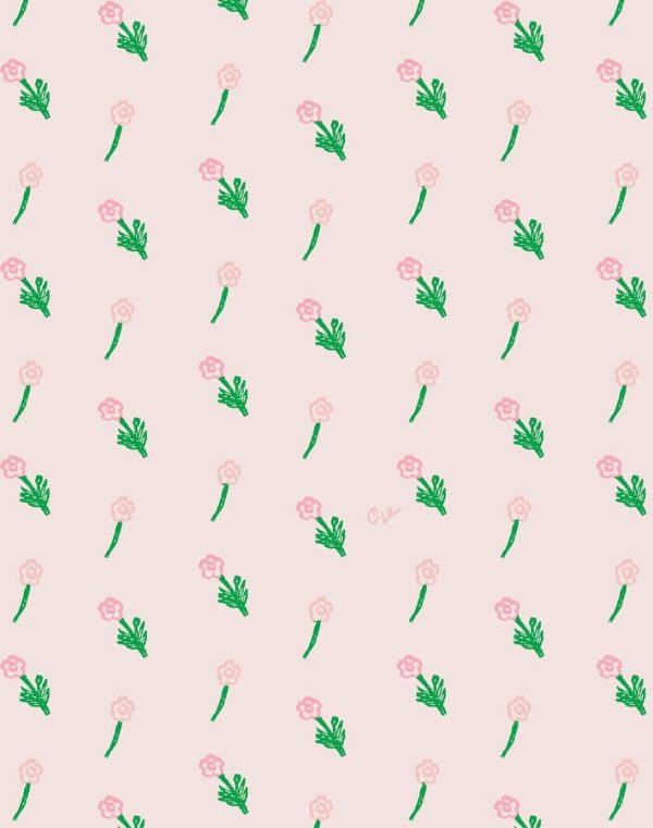 Petite Fleur  Wallpaper by Clare V. - Blush Cheap