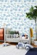 Mediterranean Floral  Wallpaper by Tea Collection - Blue Supply