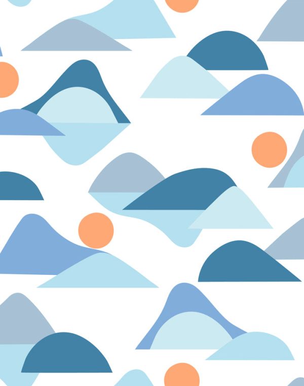 Slopes  Wallpaper by Tea Collection - Blue Discount