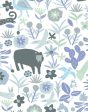 Menagerie  Wallpaper by Tea Collection - Gray on Sale