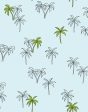 Palms  Wallpaper by Tea Collection - Pale Blue Supply