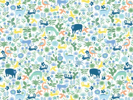 Menagerie  Wallpaper by Tea Collection - Spring Green Hot on Sale