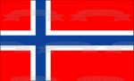 Flag of Norway Scandinavian Cross Edible Cake Topper Image ABPID06158 Sale