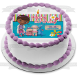 Doc McStuffins Happy Birthday Lambie Stuffy and Hallie Edible Cake Topper Image ABPID08063 Online Hot Sale