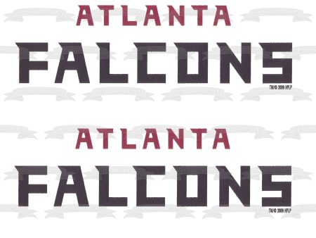 Atlanta Falcons Logo NFL Football Edible Cake Topper Image Strips ABPID11303 Hot on Sale