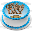 Happy Groundhog Day Groundhog Out of Hole Edible Cake Topper Image ABPID13081 Online Sale