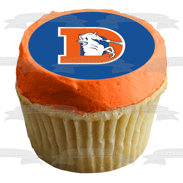 Denver Broncos Throwback Logo NFL Edible Cake Topper Image ABPID11062 For Discount