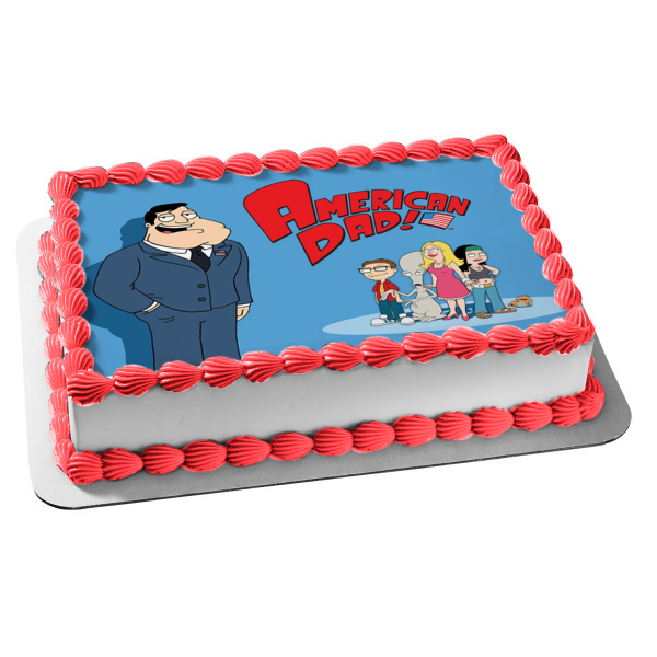 American Dad Stan Smith Francine Hayley Steve and Roger Edible Cake Topper Image ABPID01046 Discount