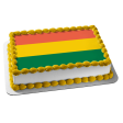 The Pan-African Flags Green Gold Red Edible Cake Topper Image ABPID13124 Fashion