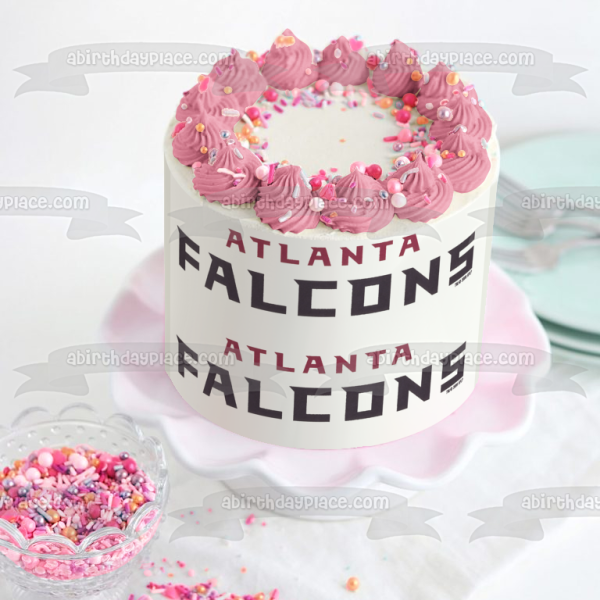 Atlanta Falcons Logo NFL Football Edible Cake Topper Image Strips ABPID11303 Hot on Sale