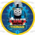 Thomas the Tank Engine Blue Background Edible Cake Topper Image ABPID22090 Sale