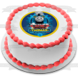 Thomas the Tank Engine Blue Background Edible Cake Topper Image ABPID22090 Sale