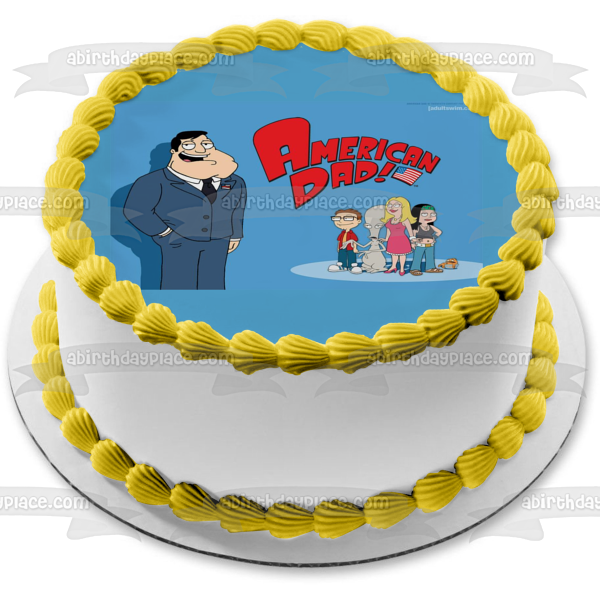 American Dad Stan Smith Francine Hayley Steve and Roger Edible Cake Topper Image ABPID01046 Discount