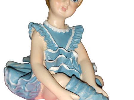 3  Porcelain Ballerina - Blue Dress Discount