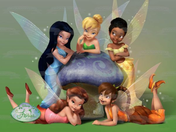 Fairies Tinker Bell and Friends Edible Cake Topper Image ABPID04322 Sale