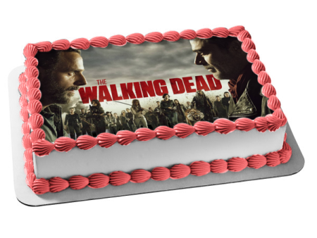 The Walking Dead Season 8 Negan and Rick Grimes Edible Cake Topper Image ABPID06188 For Discount