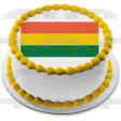 The Pan-African Flags Green Gold Red Edible Cake Topper Image ABPID13124 Fashion