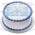 Bless This Child Blue Cross Baptism Edible Cake Topper Image ABPID13391 Discount