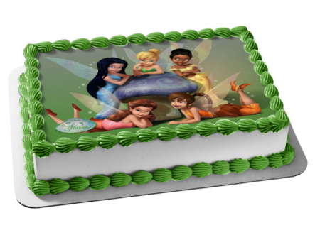 Fairies Tinker Bell and Friends Edible Cake Topper Image ABPID04322 Sale